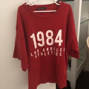 brandy melville red t-shirt